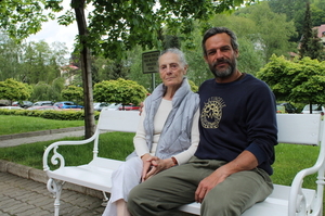 Úspěšný herec se svou maminkou v Miramare Luhačovice